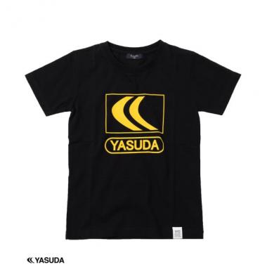 天竺・【YASUDA】接触冷感UVカットロゴプリント半袖Tシャツ