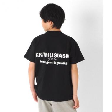 天竺・ドロップショルダーロゴプリント半袖Ｔシャツ