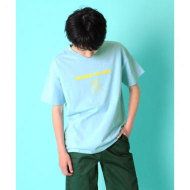 天竺・ドロップショルダーアソートプリント半袖Tシャツ