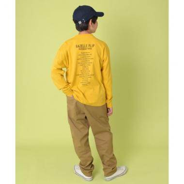バックプリント長袖Tシャツ