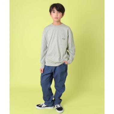 ポケット刺繍長袖Tシャツ