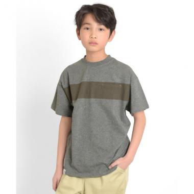 ラインボーダー半袖Tシャツ