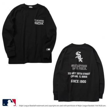 【MLB】ロゴプリント長袖Tシャツ