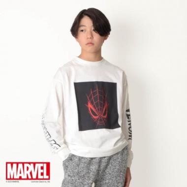 【MARVEL】スパイダーマン / 袖プリントTシャツ
