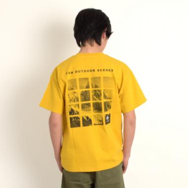 【Penfield】USAコットン・バックスクエアフォト半袖Tシャツ