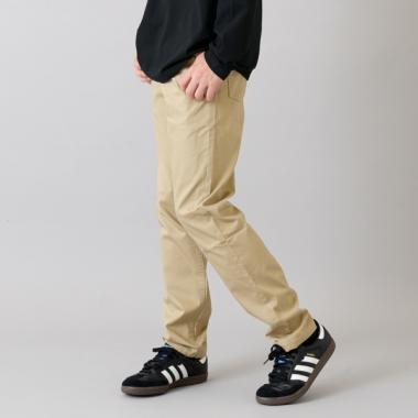 綿ポリストレッチツイル・スリムパンツ