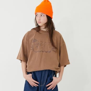 【FORGETNEVER】ヘビーウェイトピグメント加工プリントTシャツ