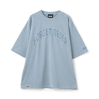 【FORGETNEVER】ヘビーウェイトピグメント加工アップリケTシャツ