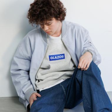 【毛玉になりにくい】裏起毛・ボックス刺繍ロゴトレーナー