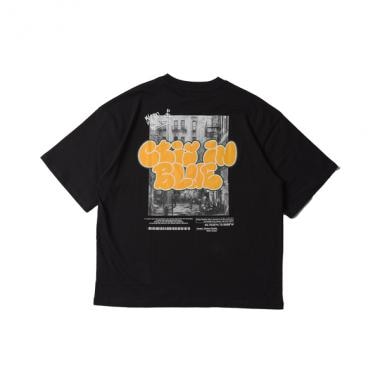 フォトグラフィティロゴ発泡プリントビッグ半袖Tシャツ