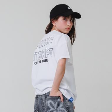 バックリフレクタープリント半袖Tシャツ