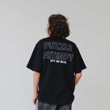 バックリフレクタープリント半袖Tシャツ