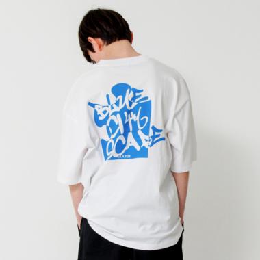 パズルプリントビッグ半袖Tシャツ