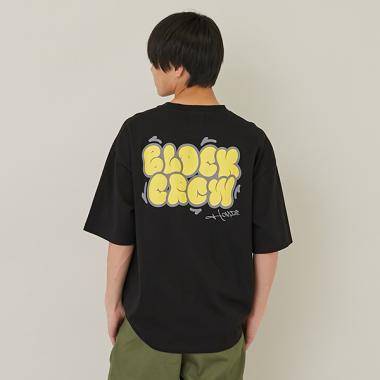 【接触冷感】ハイクールコットン・発泡プリント半袖Tシャツ