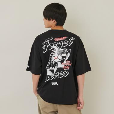 【FORGETNEVER】バックターンテーブル半袖ポケットTシャツ_GLSW