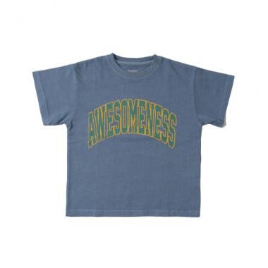 【SKIT0LY】【ヘビーウェイト天竺】ピグメントカレッジプリントTシャツ