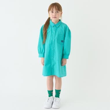 Aラインシャツワンピ