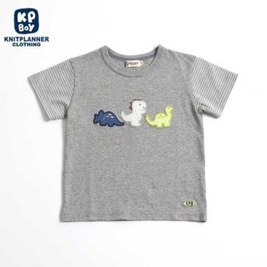 恐竜モチーフの半袖Tシャツ(100)