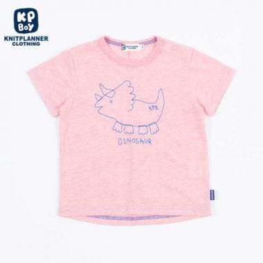 【日本製】デザートコットンの恐竜Tシャツ(80～90)