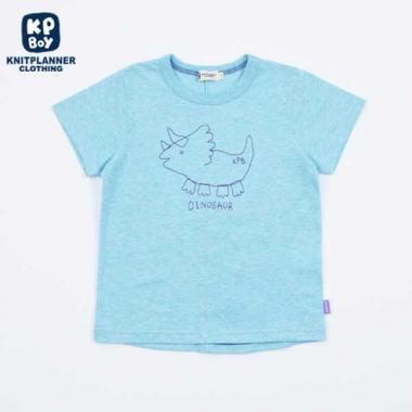 【日本製】デザートコットンの恐竜Tシャツ(100～110)