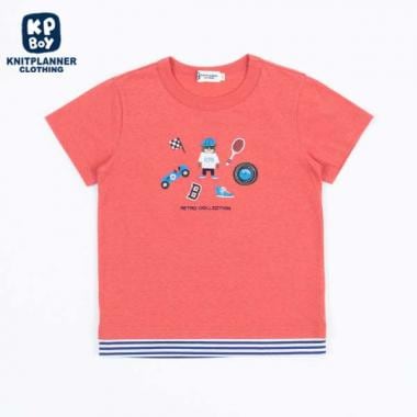 【日本製】ゴリラ刺しゅう半袖Tシャツ(100～130)