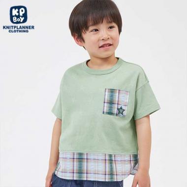 【日本製】星柄かのこ半袖Tシャツ(100～130)