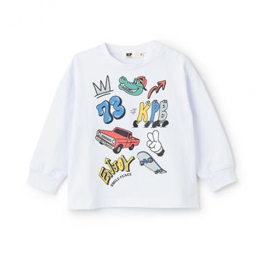 KPBポッププリント長袖Tシャツ