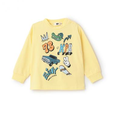 KPBポッププリント長袖Tシャツ