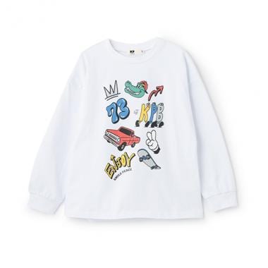KPBポッププリント長袖Tシャツ