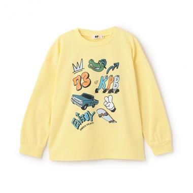KPBポッププリント長袖Tシャツ
