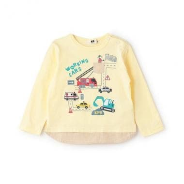 WORKINGCARSプリント長袖Tシャツ
