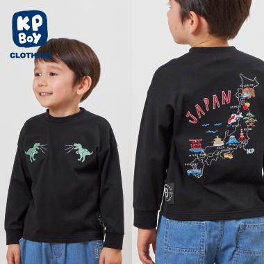 日本製/JAPANモチーフ長袖Tシャツ