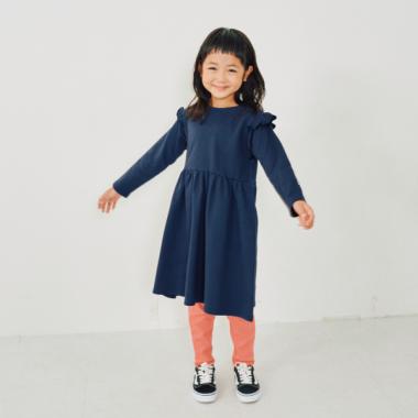 △ミルフィーユ/millefeuille△120cm 半袖ワンピース グレー  