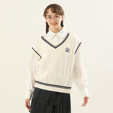 *ラインニットベスト