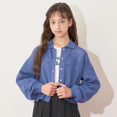 【AMI】メッシュポロカーデ×長袖Tシャツセット