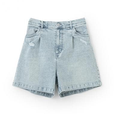 【AMI】ダメージデニムショートパンツ