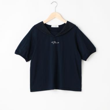 レースセーラーカラーTシャツ