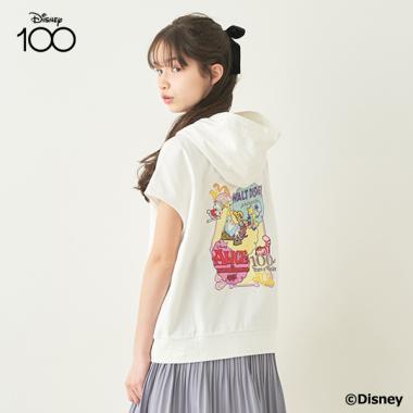 【Disney100】 Alice in Wonderland/フレンチスリーブパーカ