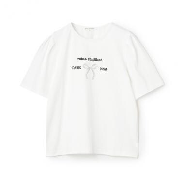 【防汚加工】リボンロゴTシャツ