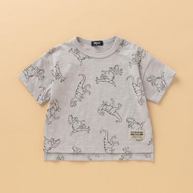 恐竜柄Tシャツ