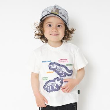 【国立科学博物館】 オーガビッツ ティラノサウルス×トリケラトプスTシャツ