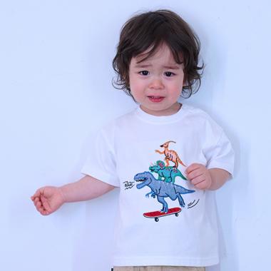 スケボーザウルス半袖Tシャツ