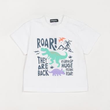 【人気商品再入荷】【直営店で取り扱い無し】恐竜プリント半袖Tシャツ