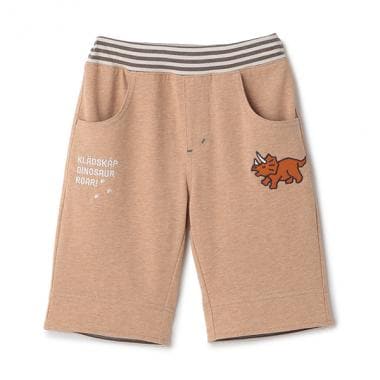 恐竜アップリケ6分丈パンツ