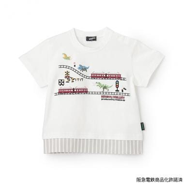 【阪急電鉄】裾切替半袖Tシャツ