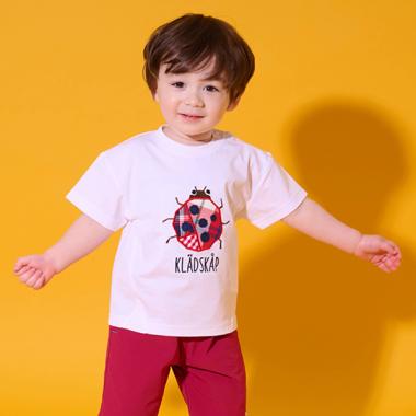 昆虫アップリケ半袖Tシャツ