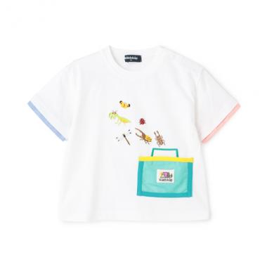 虫かごポケット半袖Tシャツ