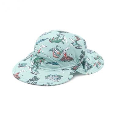 【SWIM】総柄日除けつきスイムキャップ