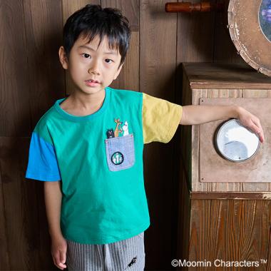 MOOMIN/胸ポケット半袖Tシャツ