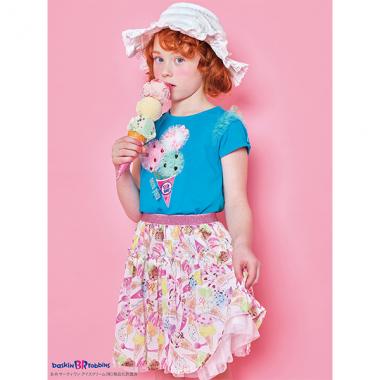 【サーティワン アイスクリームコラボ】 アイスクリームチュールモチーフTシャツ